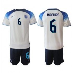 Jalkapallo Pelipaidat/Peliasut Englanti Harry Maguire 6 Lasten Kotipelipaita Mm-Kisat 2022